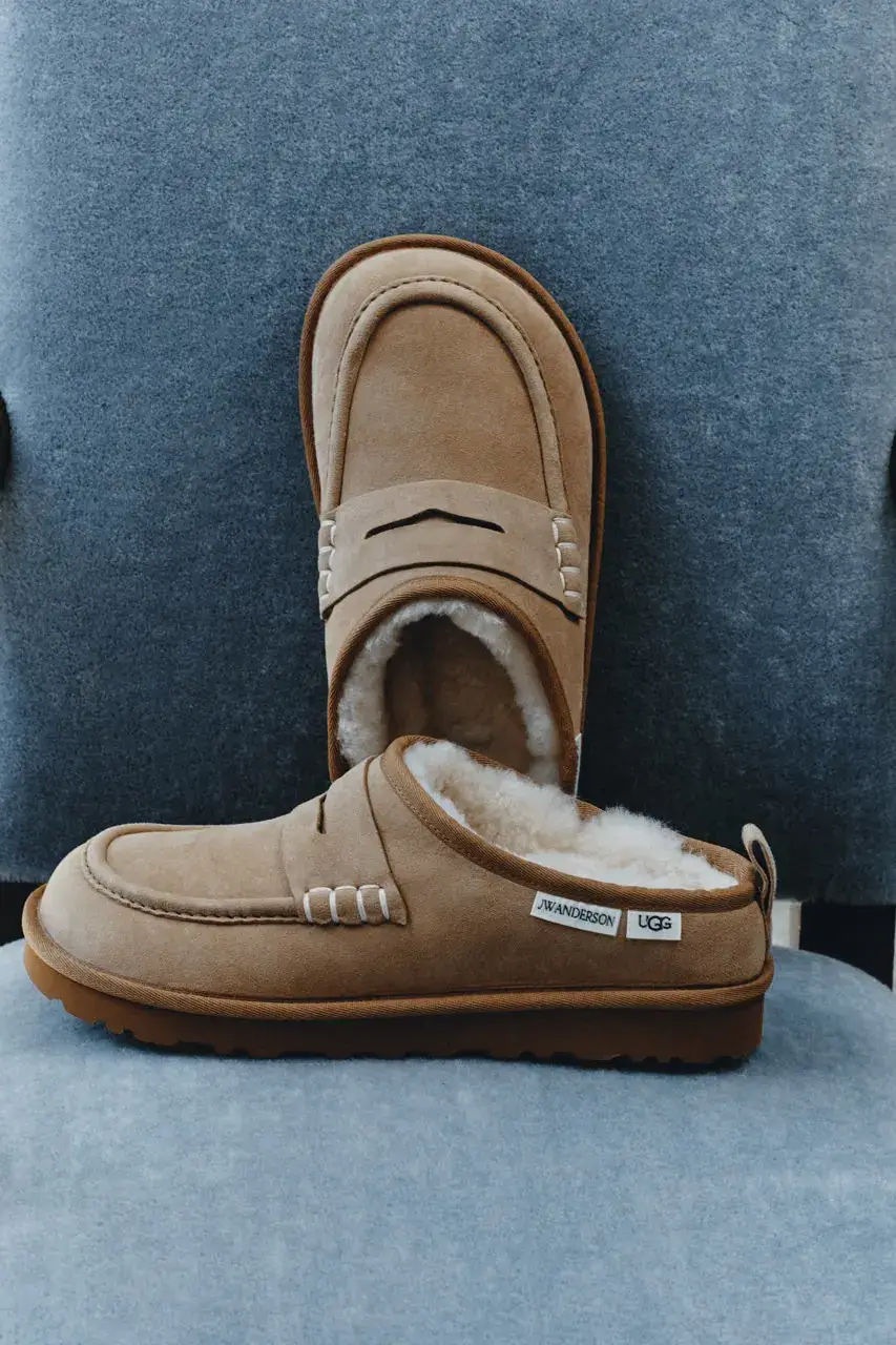 JW ANDERSON AND UGG RELEASE FOOTWEAR COLLABORATION image detailing the JW Anderson and UGG footwear collaboration launch on October 15 featuring musician Blood Orange. (image 8 of 8)