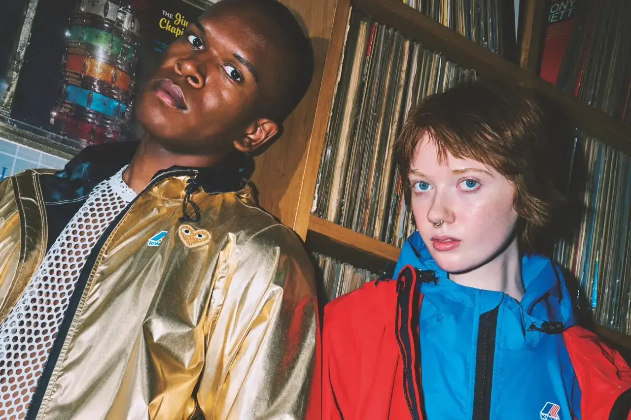 K-Way partners with Play Comme des Garçons for a new collection featuring technical outerwear in gold and black, photographed by Keizo Kitajima. (image 2 of 2)