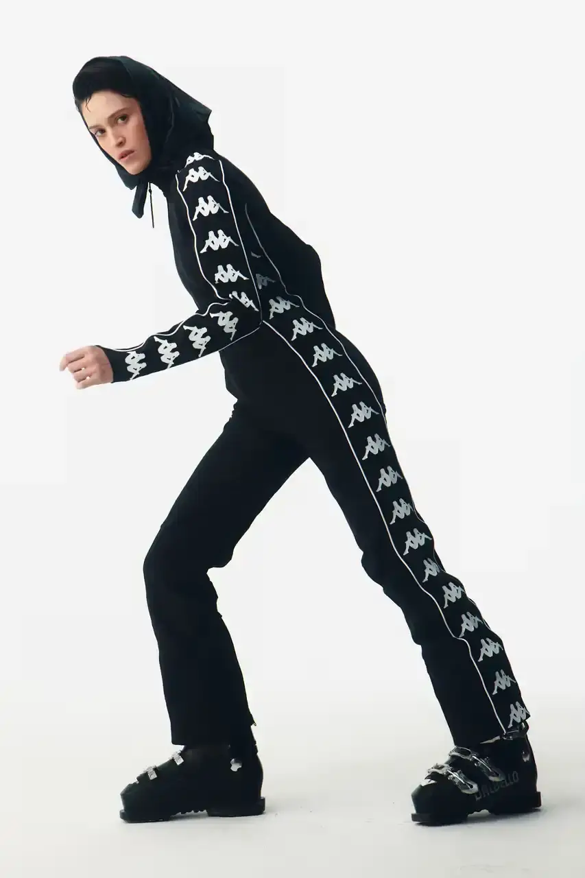 KAPPA LAUNCHES THREE-TIER SKI COLLECTION Italian sportswear brand Kappa introduces Fall/Winter 2025 ski collection organized into three performance tiers with signature 222Banda stripe detailing. (image 2 of 16)
