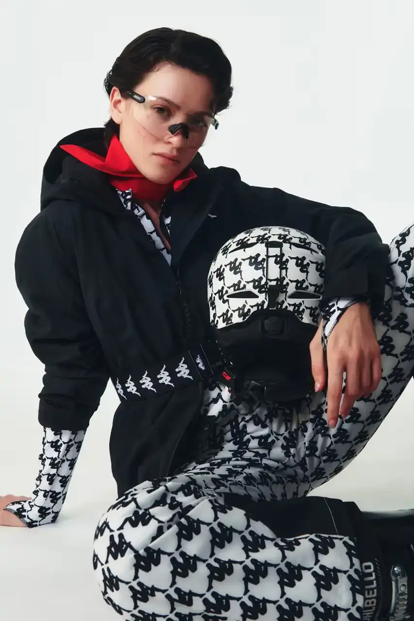 KAPPA LAUNCHES THREE-TIER SKI COLLECTION Italian sportswear brand Kappa introduces Fall/Winter 2025 ski collection organized into three performance tiers with signature 222Banda stripe detailing. (image 11 of 16)