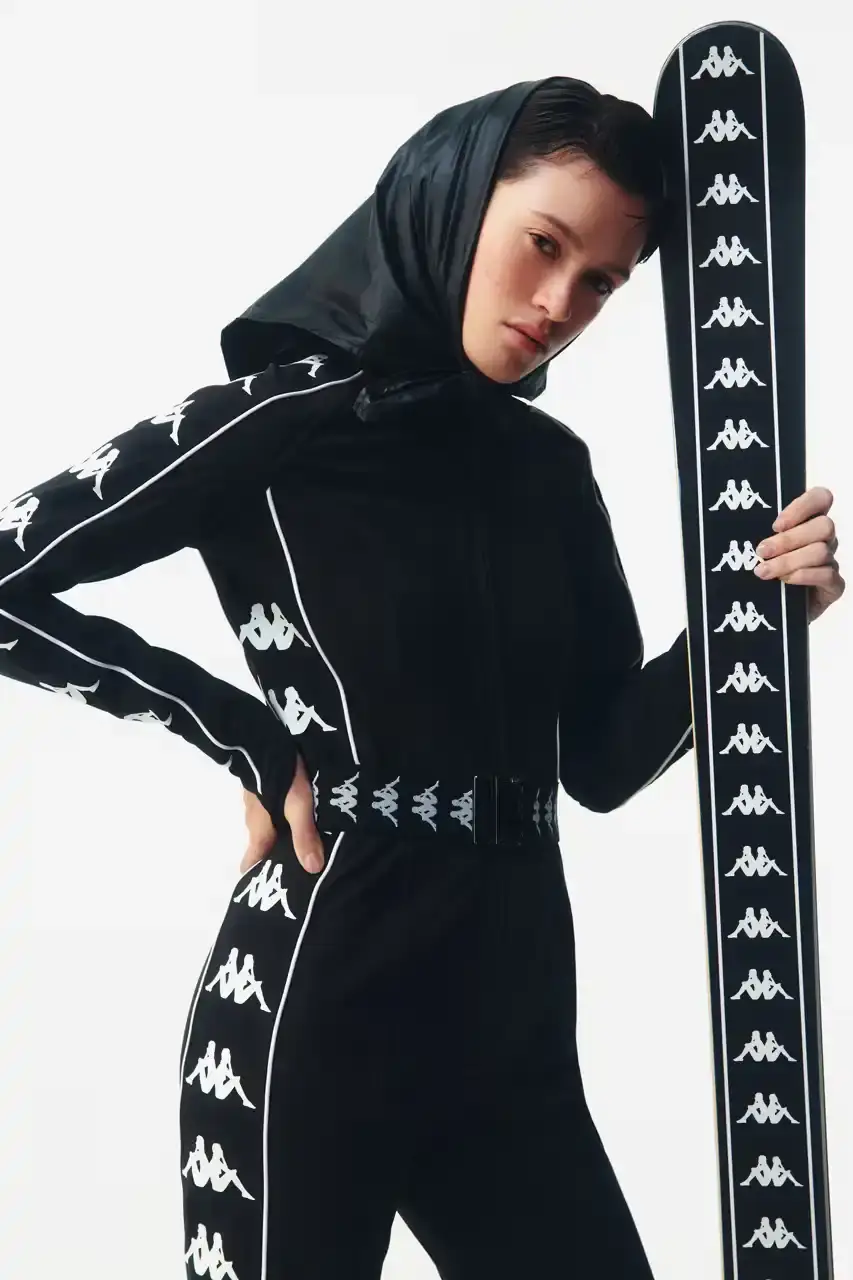 KAPPA LAUNCHES THREE-TIER SKI COLLECTION Italian sportswear brand Kappa introduces Fall/Winter 2025 ski collection organized into three performance tiers with signature 222Banda stripe detailing. (image 3 of 16)