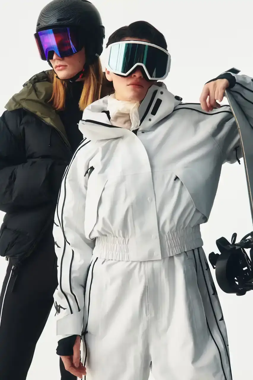 KAPPA LAUNCHES THREE-TIER SKI COLLECTION Italian sportswear brand Kappa introduces Fall/Winter 2025 ski collection organized into three performance tiers with signature 222Banda stripe detailing. (image 4 of 16)