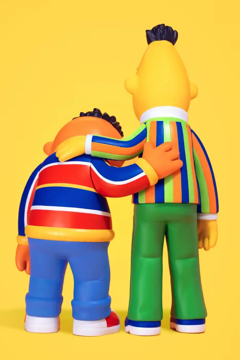 KAWS AND ALLRIGHTSRESERVED LAUNCH SESAME STREET FIGURES image about new KAWS and AllRightsReserved collaboration featuring Sesame Street character vinyl figures with distinctive X-eyes aesthetic, available for pre-order October 16. (image 3 of 14)