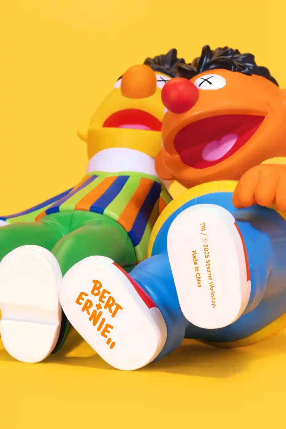 KAWS AND ALLRIGHTSRESERVED LAUNCH SESAME STREET FIGURES image about new KAWS and AllRightsReserved collaboration featuring Sesame Street character vinyl figures with distinctive X-eyes aesthetic, available for pre-order October 16. (image 4 of 14)