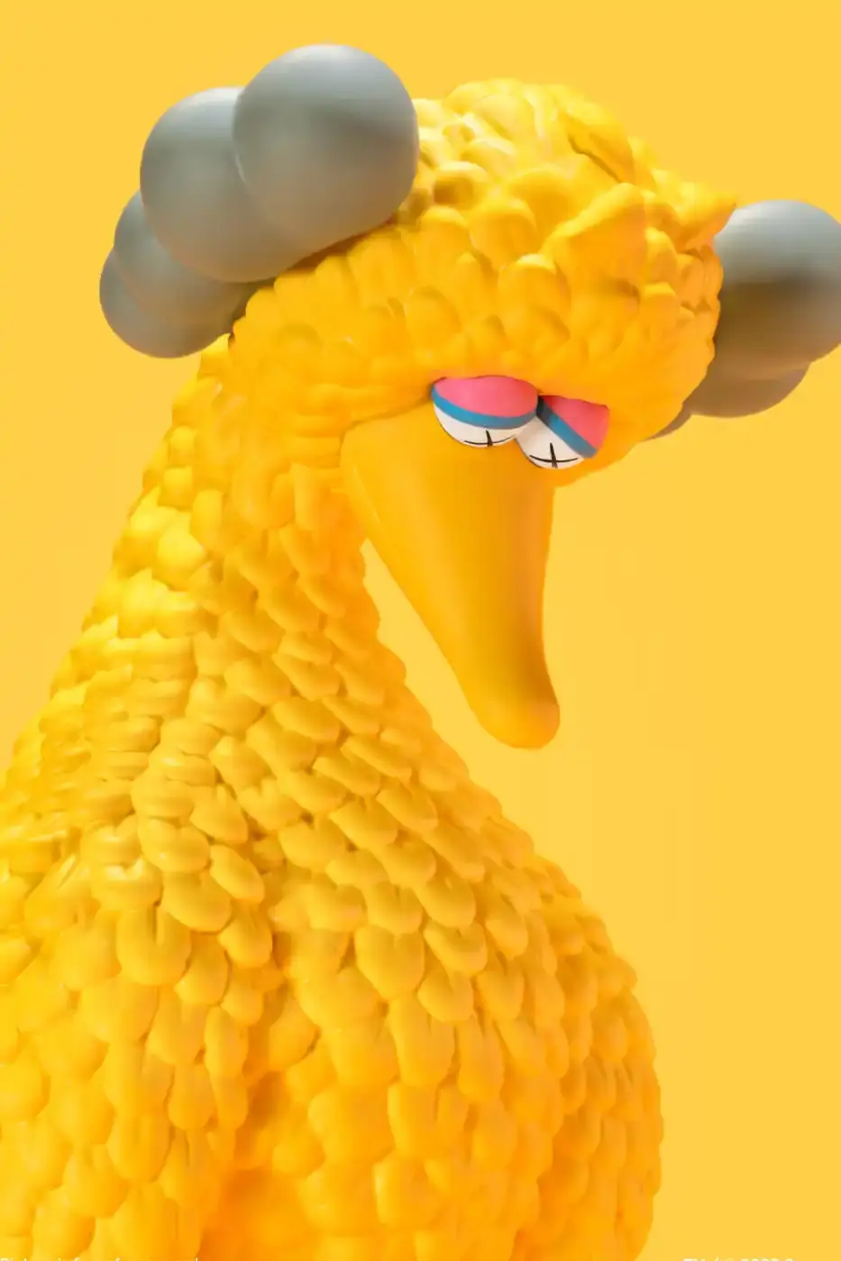 KAWS AND ALLRIGHTSRESERVED LAUNCH SESAME STREET FIGURES image about new KAWS and AllRightsReserved collaboration featuring Sesame Street character vinyl figures with distinctive X-eyes aesthetic, available for pre-order October 16. (image 9 of 14)
