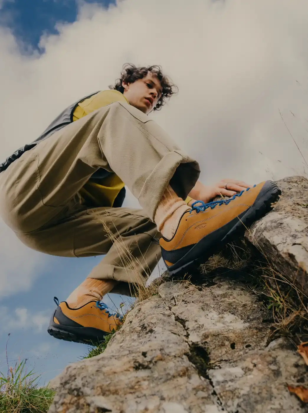 KEEN EXPANDS JASPER LINE WITH ZIONIC MODEL image about KEEN's new Jasper Zionic sneaker, combining climbing shoe design with hiking performance for versatile outdoor use. (image 5 of 6)