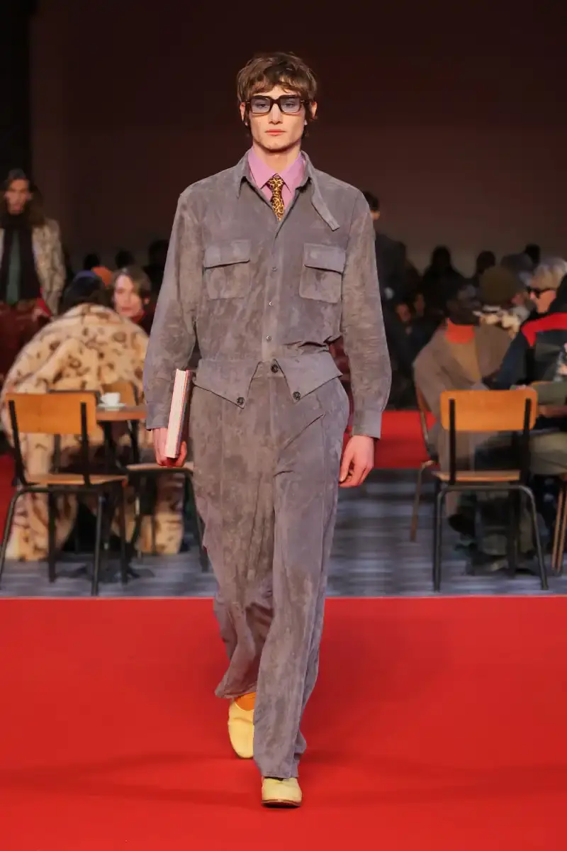 KIDSUPER SHIFTS TONE FOR FALL/WINTER 2026 KidSuper Fall/Winter 2026 collection article discussing the brand's new direction with stylist Imruh Asha, featuring a short film with Vincent Cassel and collaborations with Jameson and Havaianas at paris fashion week (image 22 of 28)