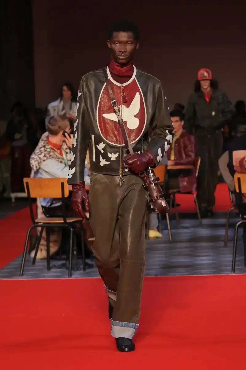 KIDSUPER SHIFTS TONE FOR FALL/WINTER 2026 KidSuper Fall/Winter 2026 collection article discussing the brand's new direction with stylist Imruh Asha, featuring a short film with Vincent Cassel and collaborations with Jameson and Havaianas at paris fashion week (image 27 of 28)