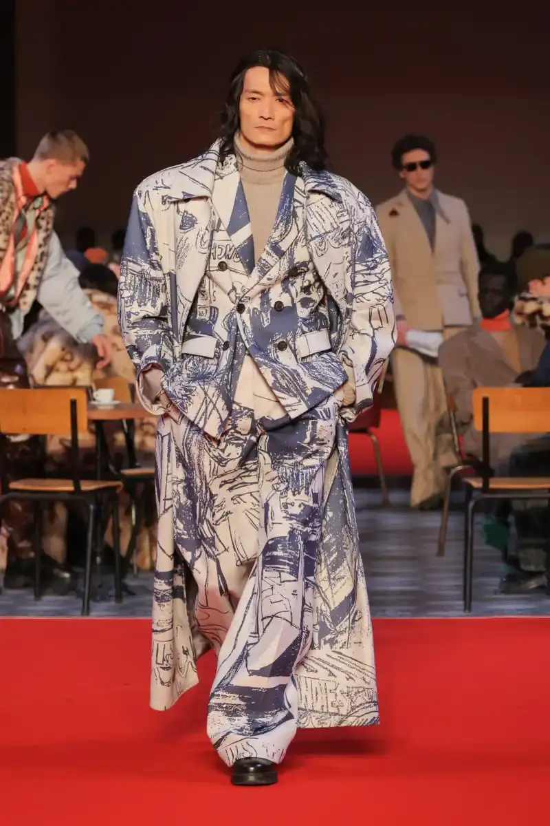 KIDSUPER SHIFTS TONE FOR FALL/WINTER 2026 KidSuper Fall/Winter 2026 collection article discussing the brand's new direction with stylist Imruh Asha, featuring a short film with Vincent Cassel and collaborations with Jameson and Havaianas at paris fashion week (image 24 of 28)