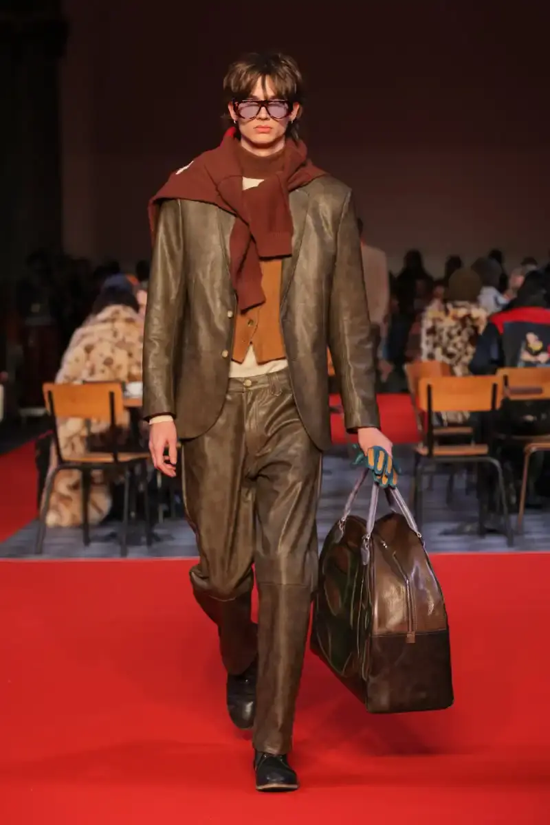 KIDSUPER SHIFTS TONE FOR FALL/WINTER 2026 KidSuper Fall/Winter 2026 collection article discussing the brand's new direction with stylist Imruh Asha, featuring a short film with Vincent Cassel and collaborations with Jameson and Havaianas at paris fashion week (image 14 of 28)