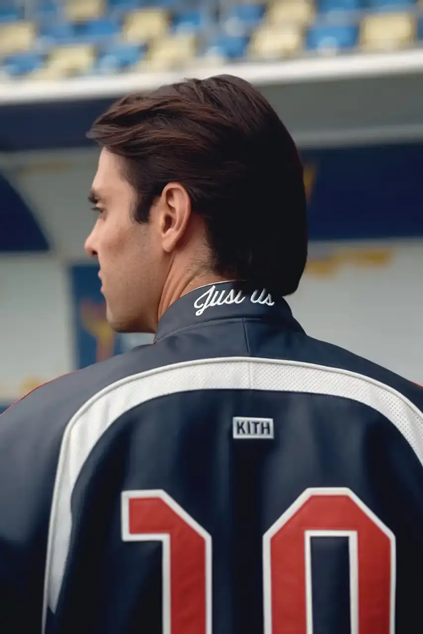 KITH AND ADIDAS FOOTBALL REUNITE AFTER SEVEN-YEAR HIATUS This article announces the Spring 2025 collaboration between Kith and adidas Football after a seven-year hiatus. The collection includes premium apparel (stadium coats, tracksuits, jerseys), footwear (custom Predator models and lifestyle options), and accessories (scarves, bags, headwear). Special collaborations with ESPN, Chase, and DHL Express are highlighted. The full collection launches April 18 online and in Kith retail locations. The article is structured in six paragraphs that outline the collaboration's scope, key apparel pieces, special partnerships, footwear offerings, accessories, and release details. (image 2 of 20)