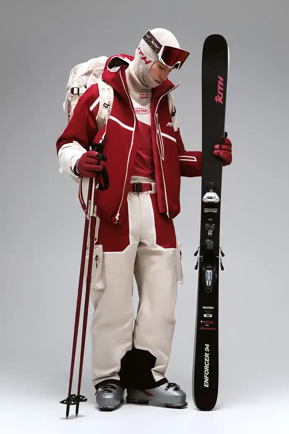 KITH AND COLUMBIA LAUNCH ALPINE COLLECTION Kith for Columbia NSE collection featuring technical ski jackets, snowboards, and alpine equipment inspired by Japanese mountain landscapes. (image 8 of 18)