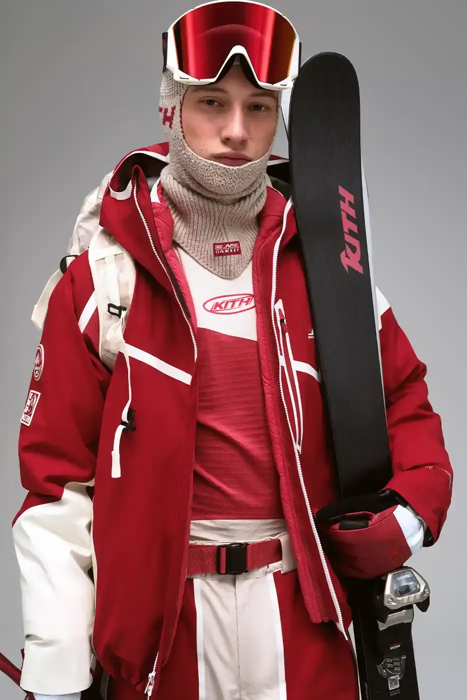 KITH AND COLUMBIA LAUNCH ALPINE COLLECTION Kith for Columbia NSE collection featuring technical ski jackets, snowboards, and alpine equipment inspired by Japanese mountain landscapes. (image 4 of 18)