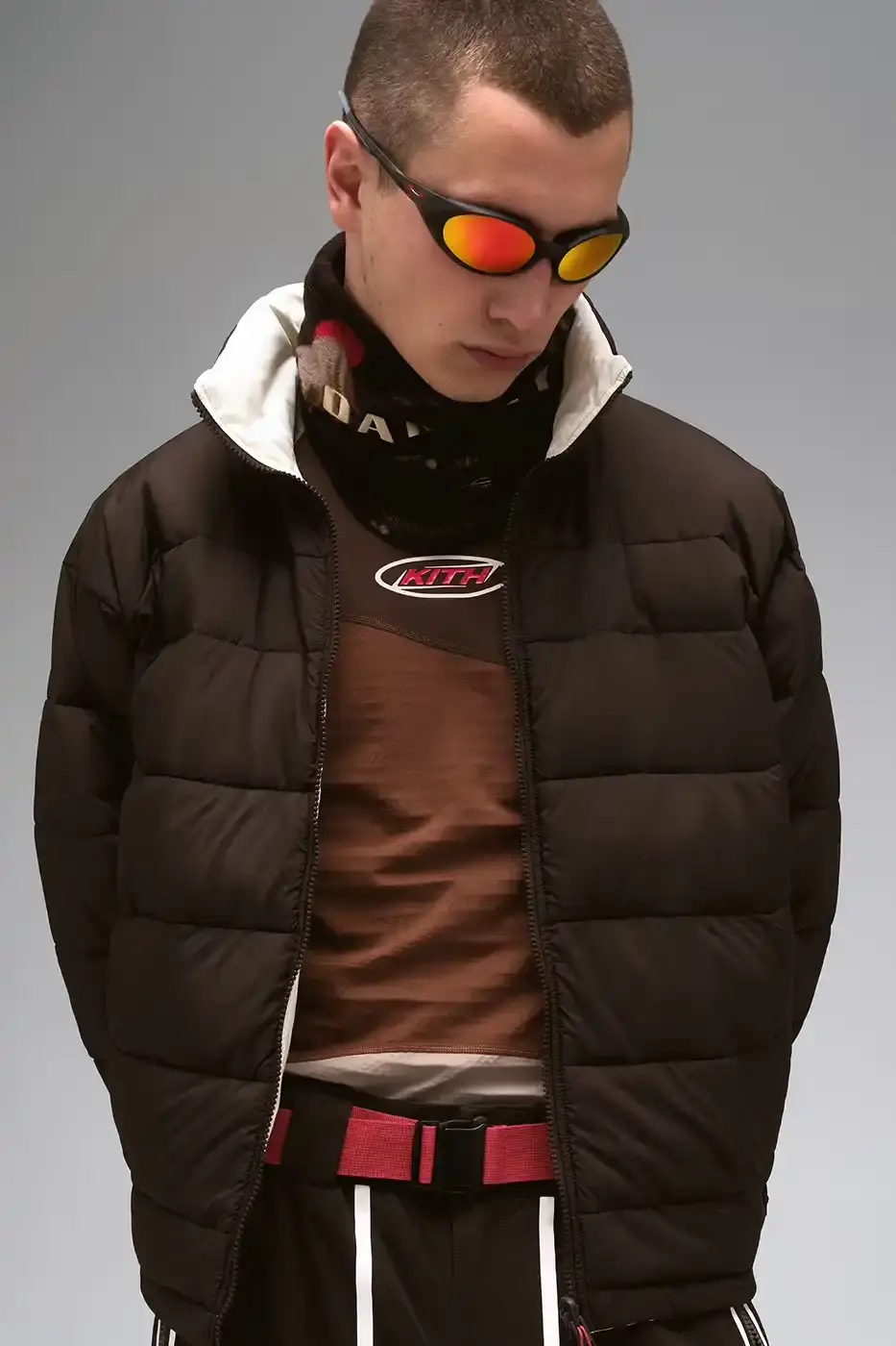 KITH AND COLUMBIA LAUNCH ALPINE COLLECTION Kith for Columbia NSE collection featuring technical ski jackets, snowboards, and alpine equipment inspired by Japanese mountain landscapes. (image 9 of 18)