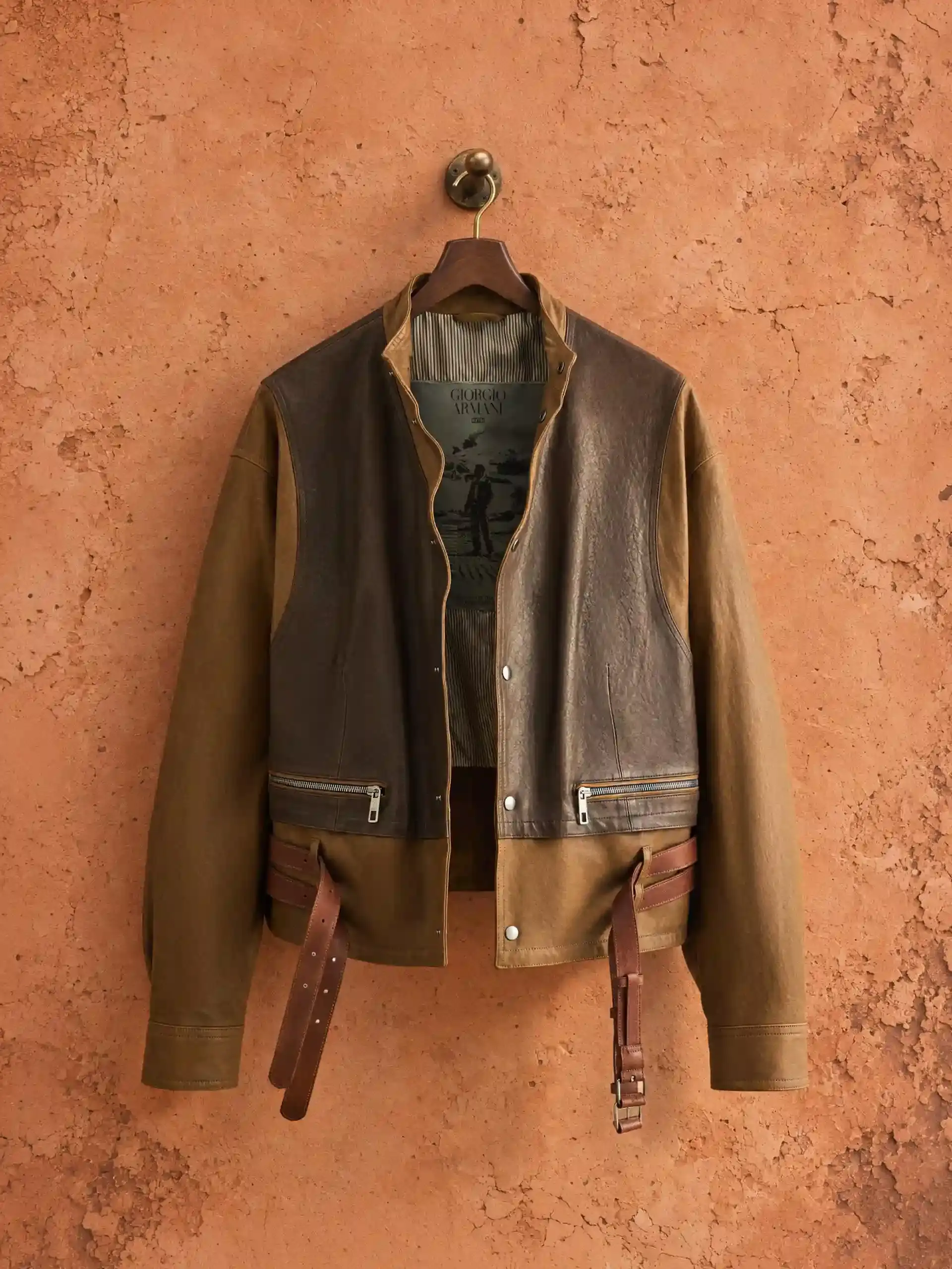 image about the jacket of Kith and Giorgio Armani in Marrakech