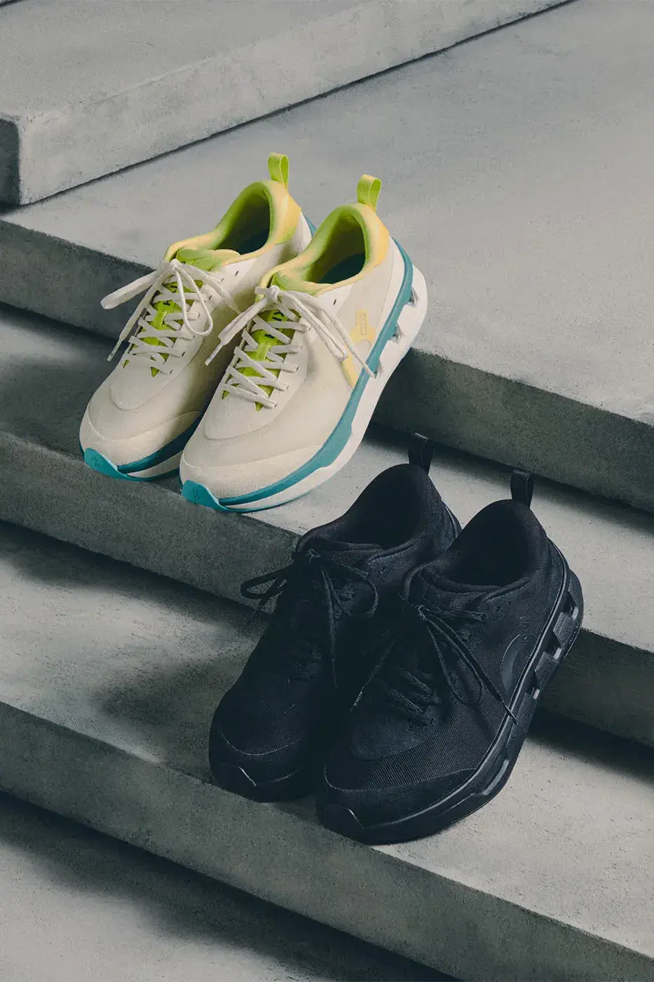 KITH AND ON RELEASE THE K-TECH 3 SNEAKER LINE image of the Kith and On K-Tech 3 sneakers displaying textured mesh and suede construction. (image 2 of 15)