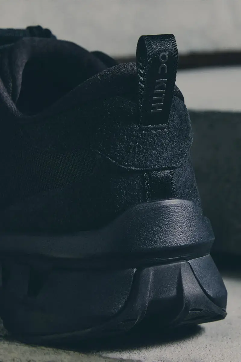 KITH AND ON RELEASE THE K-TECH 3 SNEAKER LINE image of the Kith and On K-Tech 3 sneakers displaying textured mesh and suede construction. (image 7 of 15)