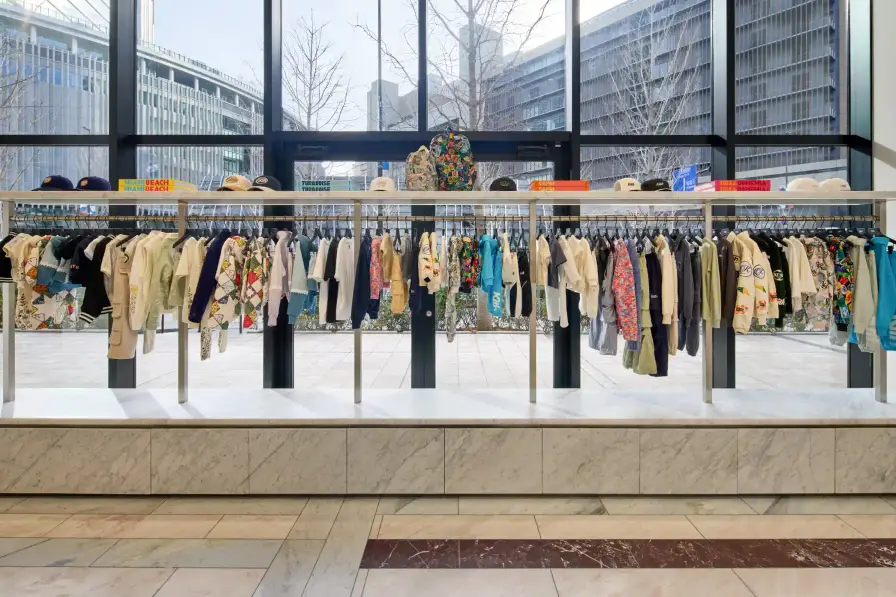 Kith This article provides information about Kith's new Osaka flagship store opening on March 21st. It details the store's location, design features, exclusive products, and collaborations with New Balance and local brands. The article includes specific information about store layout, special merchandise, and operating hours to help readers understand what to expect when visiting. (image 8 of 9)