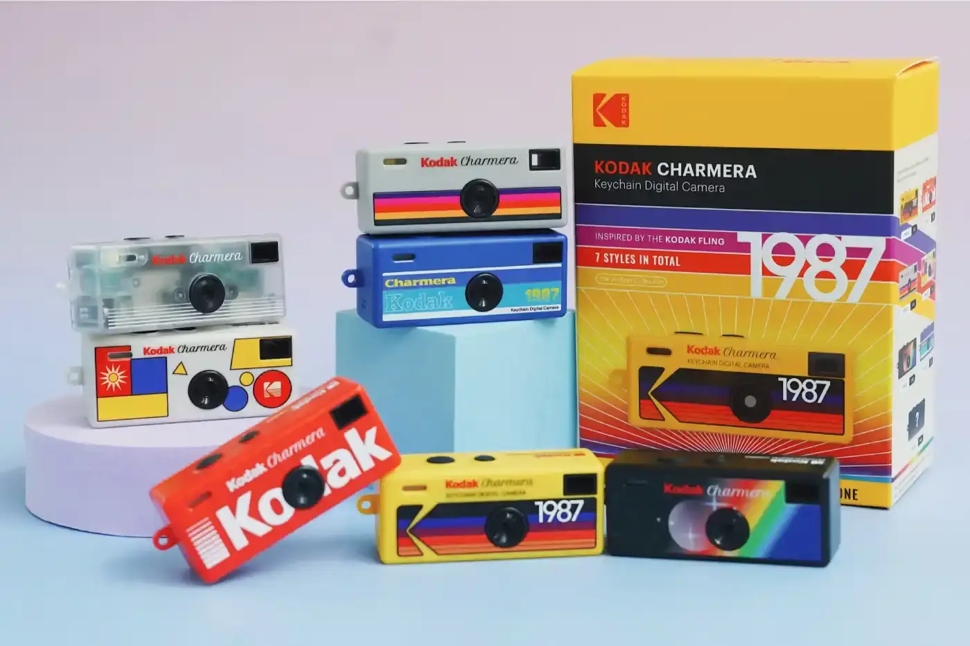 image of Kodak releases a compact keychain camera called Charmera that captures photos and videos with retro styling and modern connectivity features.