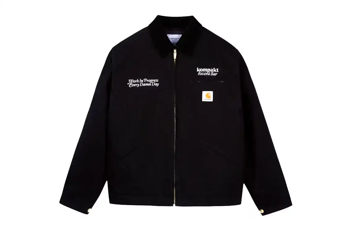 KOMPAKT RECORD BAR TEAMS WITH CARHARTT WIP Fashion collaboration between Seoul record store Kompakt Record Bar and workwear brand Carhartt WIP creates collection inspired by audio culture.