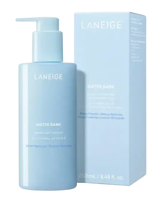 image about LANEIGE's simplified skincare routine featuring morning and evening products for different skin types and time constraints. (image 3 of 3)