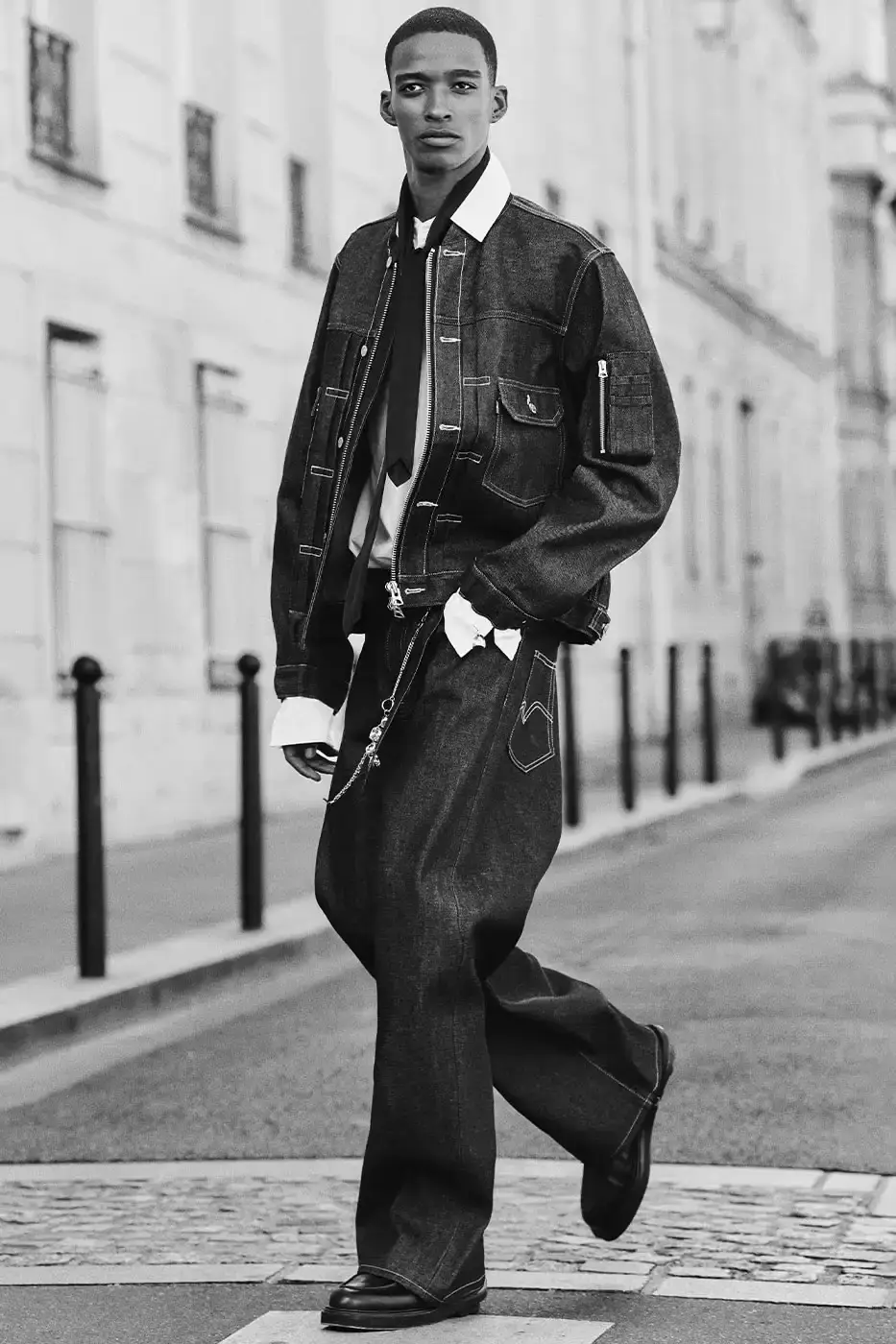 LEVI'S AND SACAI RELEASE THIRD DENIM COLLECTION image details the third denim release between Levi's and sacai, including garment specifications, pricing, and global retail launch dates. (image 5 of 10)