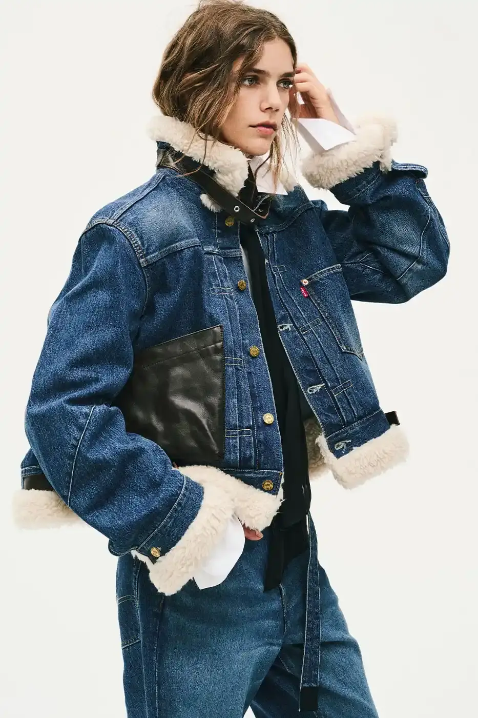 LEVI'S AND SACAI RELEASE THIRD DENIM COLLECTION image details the third denim release between Levi's and sacai, including garment specifications, pricing, and global retail launch dates. (image 6 of 10)