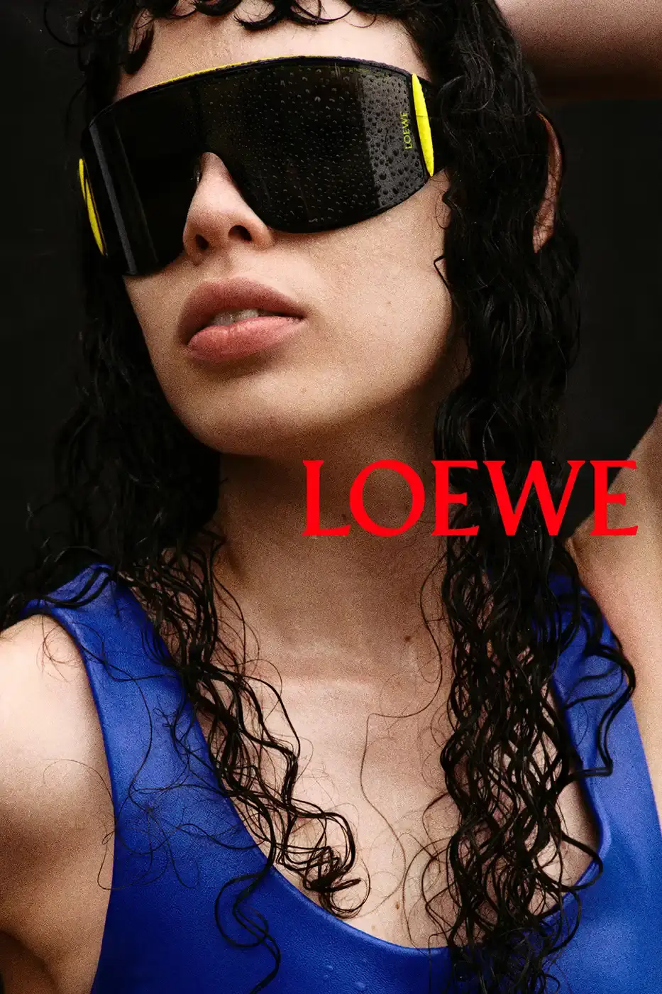 LOEWE SPRING SUMMER 2026 CAMPAIGN GUIDE image detailing the Loewe Spring Summer 2026 fashion campaign. The text describes clothing designs, campaign actors, and release schedules. (image 12 of 25)