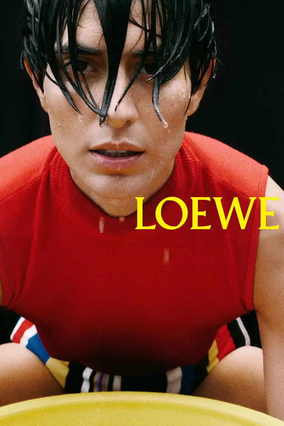 LOEWE SPRING SUMMER 2026 CAMPAIGN GUIDE image detailing the Loewe Spring Summer 2026 fashion campaign. The text describes clothing designs, campaign actors, and release schedules. (image 7 of 25)