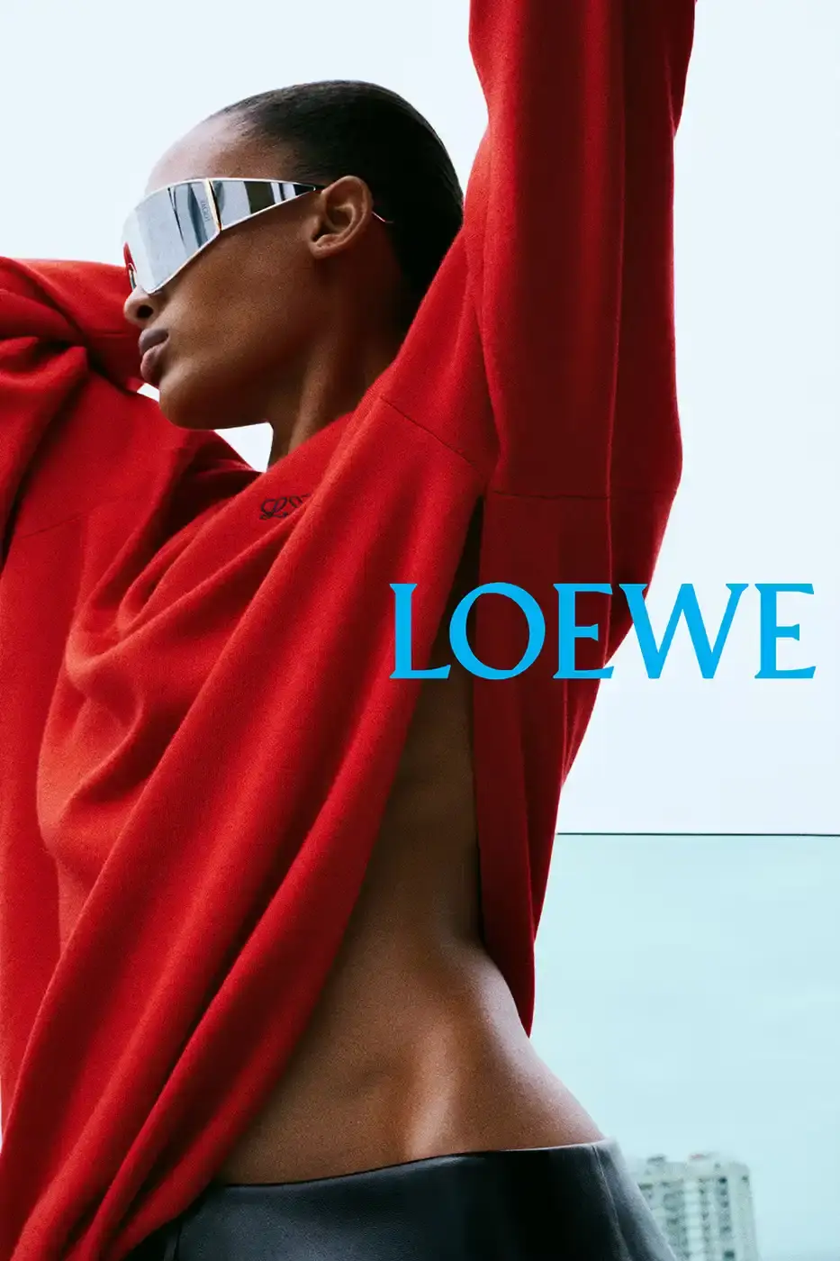 LOEWE SPRING SUMMER 2026 CAMPAIGN GUIDE image detailing the Loewe Spring Summer 2026 fashion campaign. The text describes clothing designs, campaign actors, and release schedules. (image 11 of 25)