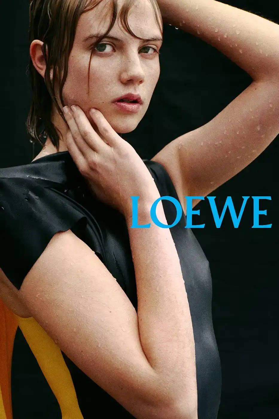 LOEWE SPRING SUMMER 2026 CAMPAIGN GUIDE image detailing the Loewe Spring Summer 2026 fashion campaign. The text describes clothing designs, campaign actors, and release schedules. (image 6 of 25)