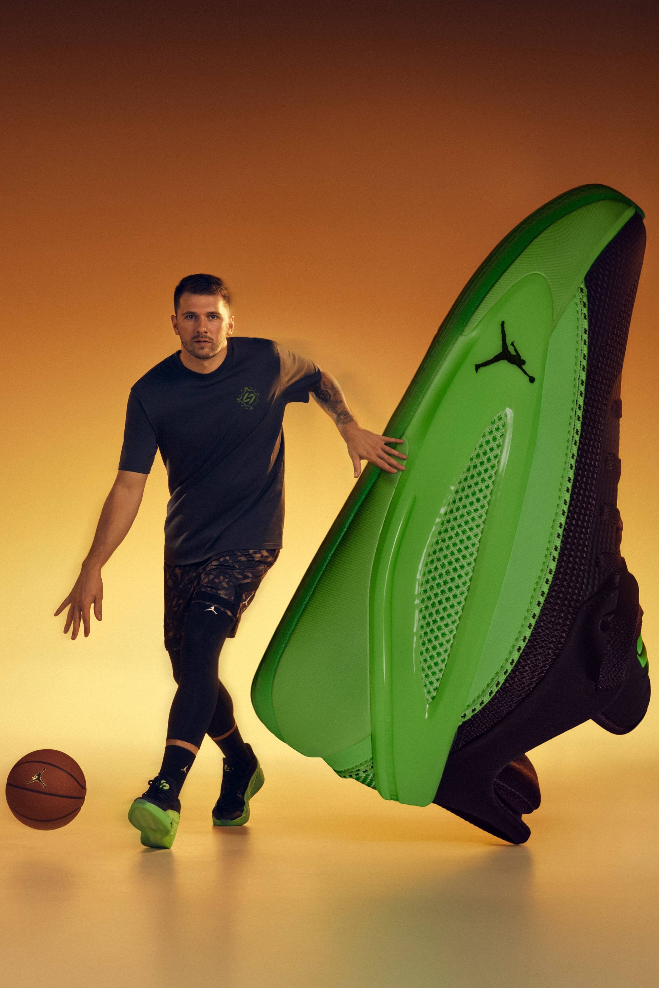 image of Luka Dončić's Jordan Luka 5 drops January. Inside the design process, personal details, and how his patient, powerful playing style shaped his fifth signature shoe.