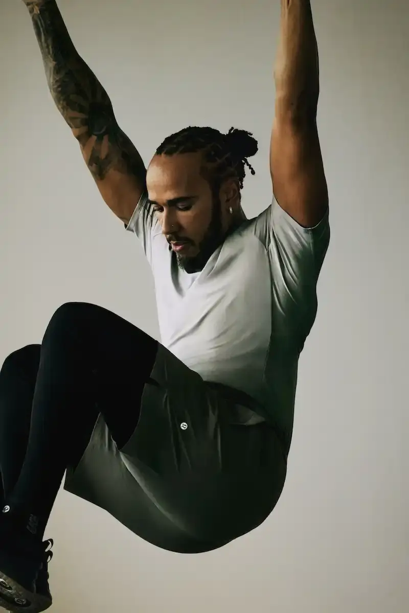 LULULEMON WINTER TRAIN CAMPAIGN 25 WITH LEWIS HAMILTON Lululemon unveils Winter Train Campaign 25 collection with Lewis Hamilton, Kayla Jeter, and Amotti, focusing on performance fabrics and conscious movement. (image 2 of 4)