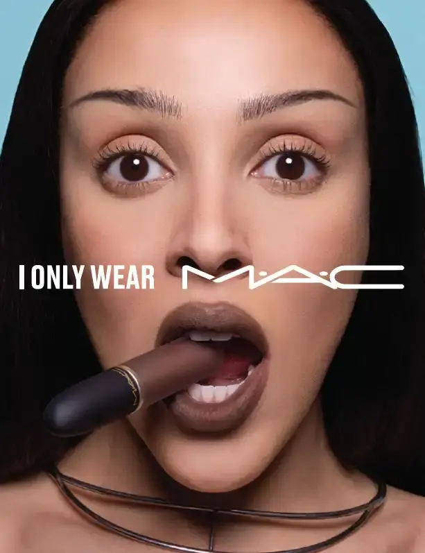M·A·C Cosmetics introduces three new lipstick products in collaboration with Doja Cat, featuring matte finishes and extended wear times.