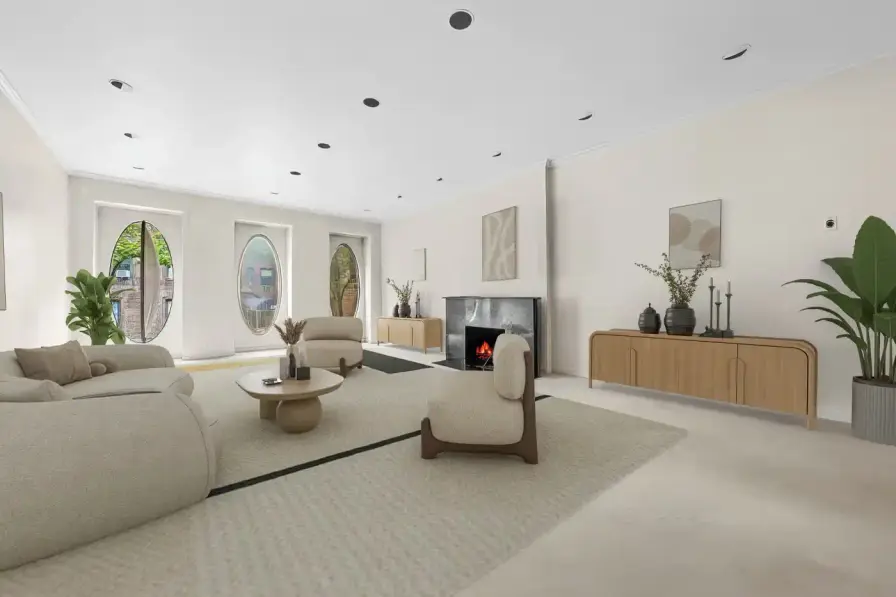 MANHATTAN'S 1960S BUBBLE HOUSE LISTS FOR $5.75M image about a unique Manhattan townhouse featuring circular windows, designed by architect Maurice Medcalfe in 1969, now for sale at $5.75 million. Includes property details, architectural history, and neighborhood context. (image 4 of 5)