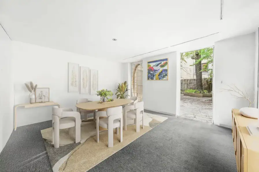 MANHATTAN'S 1960S BUBBLE HOUSE LISTS FOR $5.75M image about a unique Manhattan townhouse featuring circular windows, designed by architect Maurice Medcalfe in 1969, now for sale at $5.75 million. Includes property details, architectural history, and neighborhood context. (image 3 of 5)