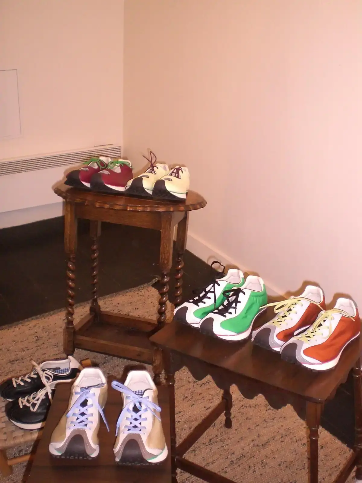 image about French footwear designer Martin Sallières, who has launched his own shoe label in Stockholm after designing for brands like Filling Pieces and Sunnei. The piece covers his design philosophy focused on precise proportions and honest craftsmanship, his journey from working for established brands to creating his own collection, and his plans for direct-to-consumer sales launching in early 2026. The article emphasizes his deliberate, unhurried approach to building a brand in contrast to the fast-paced fashion industry, highlighting his unisex designs that include sneakers with unique proportions and sandals inspired by personal memories. (image 3 of 4)