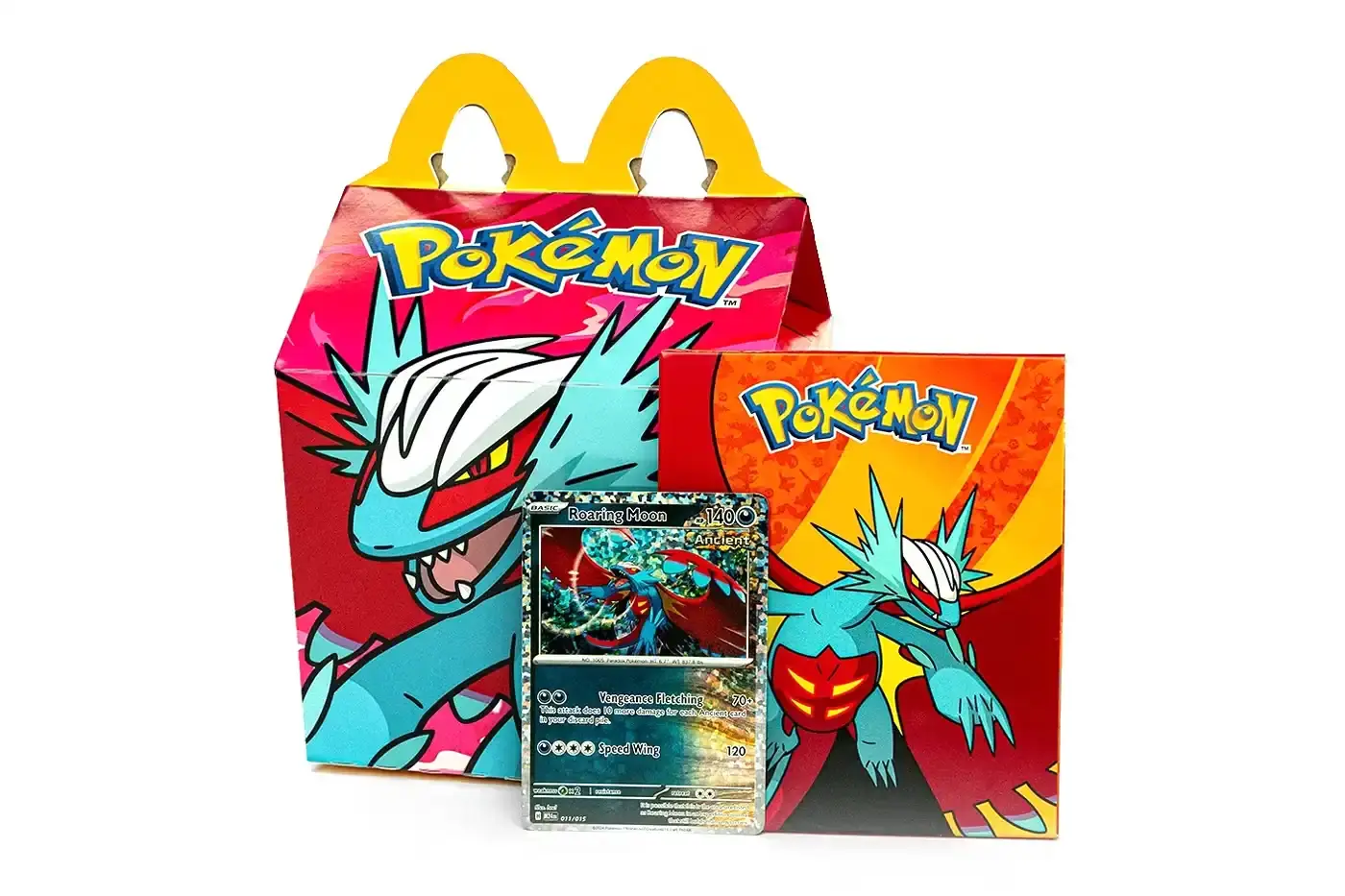 McDonald's/Nintendo McDonald's new Pokémon Trading Card Game Happy Meal promotion, detailing included cards, digital rewards, and box designs available at U.S. locations. (image 3 of 5)