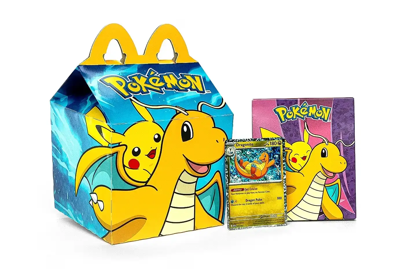 McDonald's/Nintendo McDonald's new Pokémon Trading Card Game Happy Meal promotion, detailing included cards, digital rewards, and box designs available at U.S. locations.