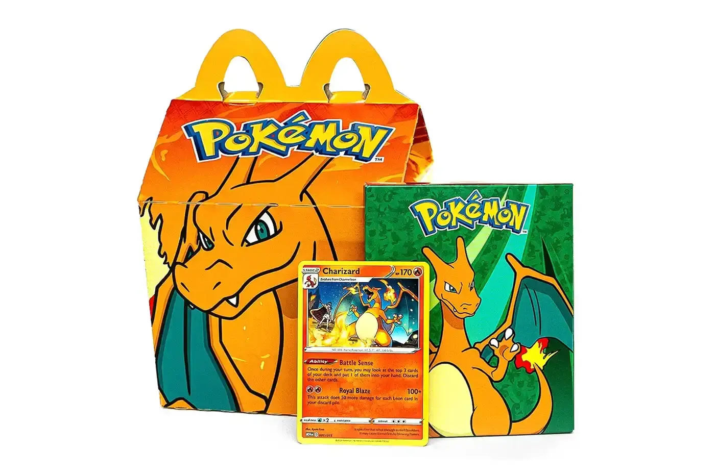 McDonald's/Nintendo McDonald's new Pokémon Trading Card Game Happy Meal promotion, detailing included cards, digital rewards, and box designs available at U.S. locations. (image 2 of 5)