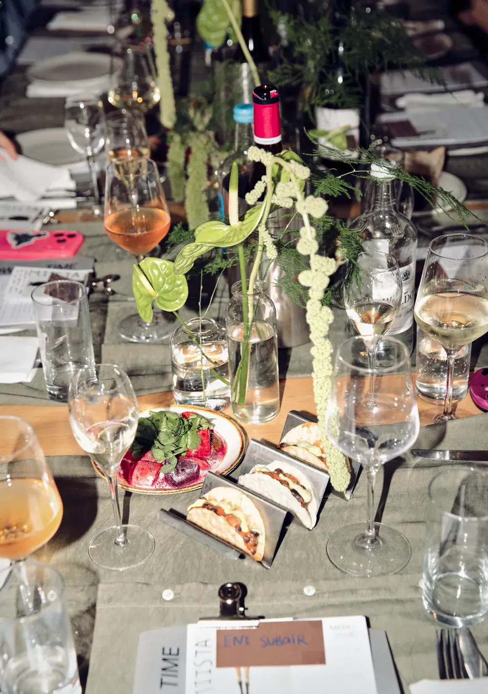 MIISTA HOSTS AW26 EVENT AT SLOWBURN LONDON An image showing Miista's AW26 dinner event at SlowBurn in East London, detailing the multi-functional garments, food presentation, and performance art. (image 6 of 19)