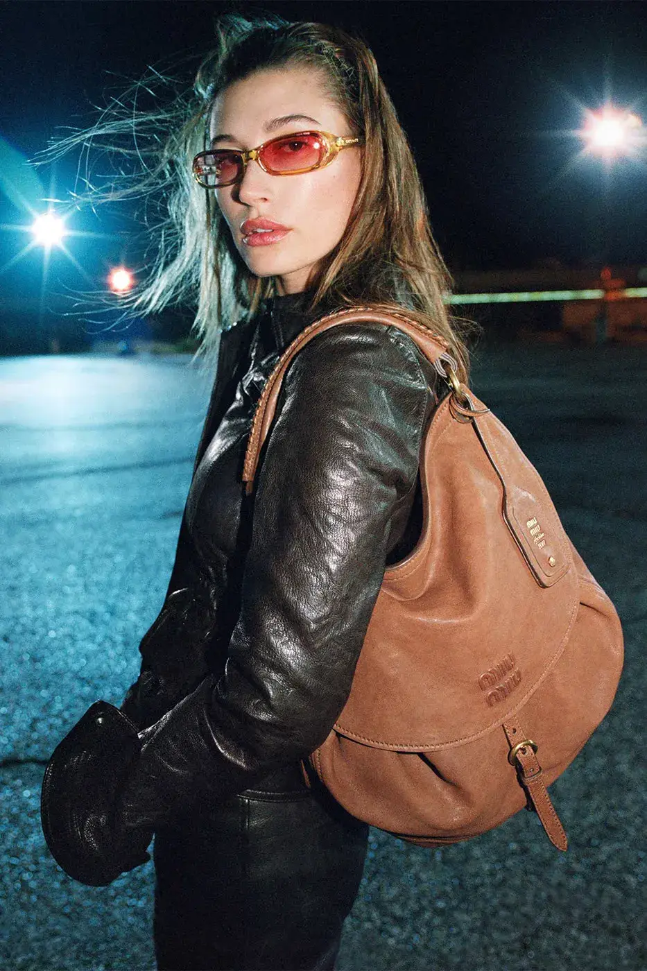 MIU MIU FALL WINTER 2026 CAMPAIGN HIGHLIGHTS image detailing the Miu Miu Fall Winter 2026 fashion campaign with Hailey Bieber and Xiao Wen Ju.