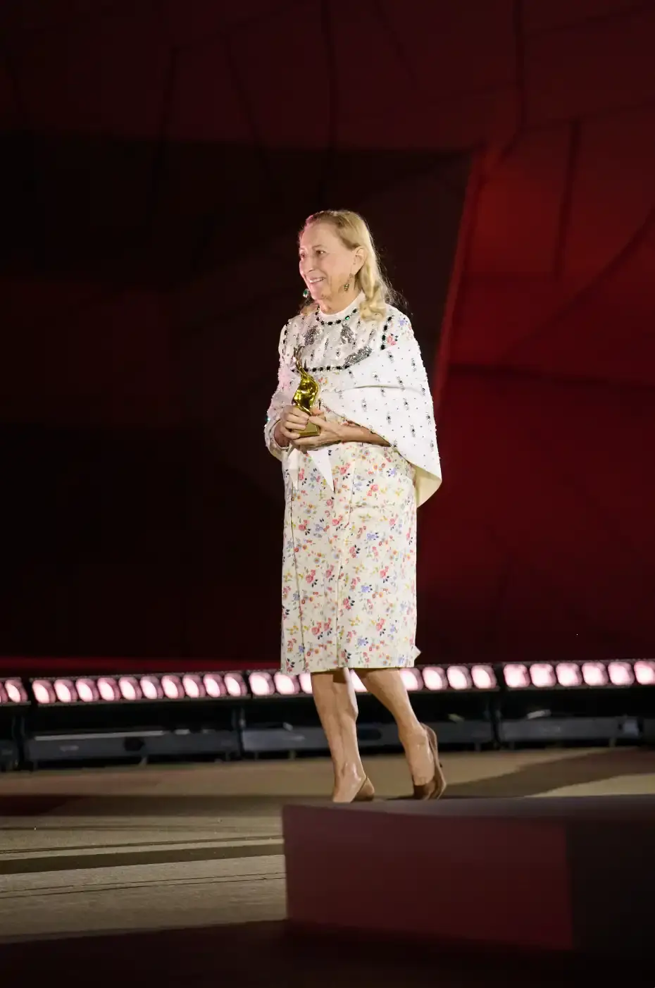 MIUCCIA PRADA HONORED AT FASHION TRUST ARABIA 2025 Miuccia Prada receives Lifetime Achievement Award at Fashion Trust Arabia 2025 in Doha for her influence on contemporary fashion design. (image 2 of 2)