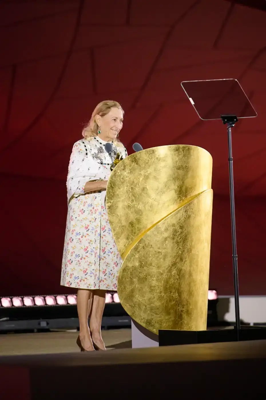 MIUCCIA PRADA HONORED AT FASHION TRUST ARABIA 2025 Miuccia Prada receives Lifetime Achievement Award at Fashion Trust Arabia 2025 in Doha for her influence on contemporary fashion design.
