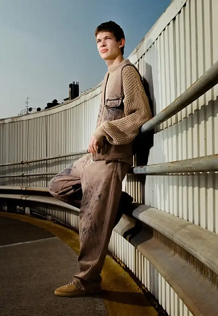 MSGM SS26 TAKES CUES FROM STREET CYCLING image about fashion designer Massimo Giorgetti's Spring/Summer 2026 collection for MSGM brand, inspired by cycling culture and featuring collaboration with Milan cyclists. (image 11 of 34)