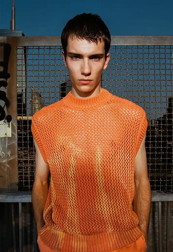 MSGM SS26 TAKES CUES FROM STREET CYCLING image about fashion designer Massimo Giorgetti's Spring/Summer 2026 collection for MSGM brand, inspired by cycling culture and featuring collaboration with Milan cyclists. (image 21 of 34)