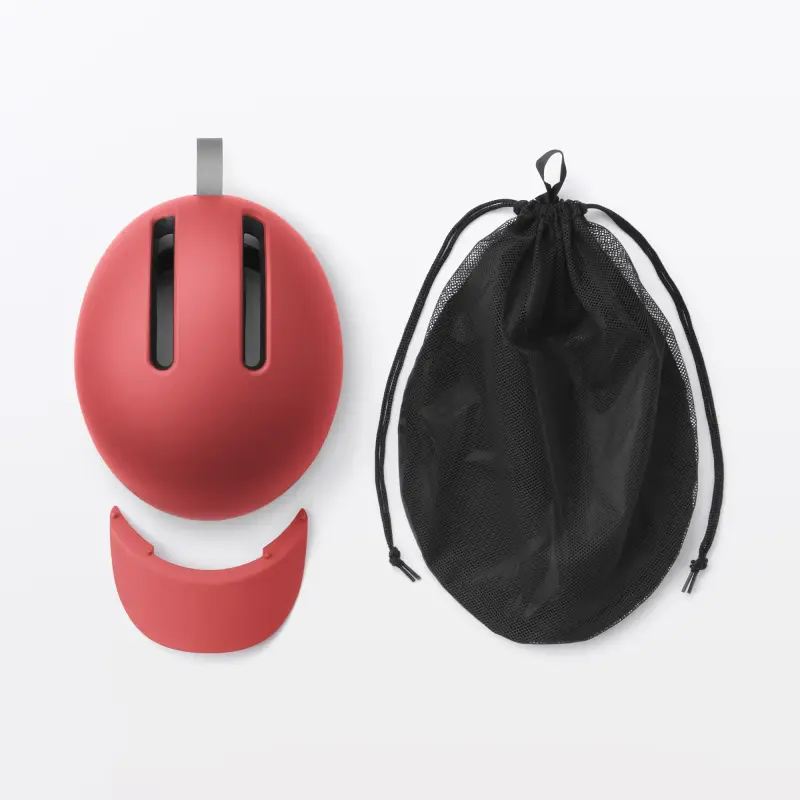 MUJI LAUNCHES NEW MINIMALIST BIKE AND HELMET image detailing the new Muji minimal bicycle and matching helmet release on August 19, including pricing in euros and unique design features. (image 10 of 12)