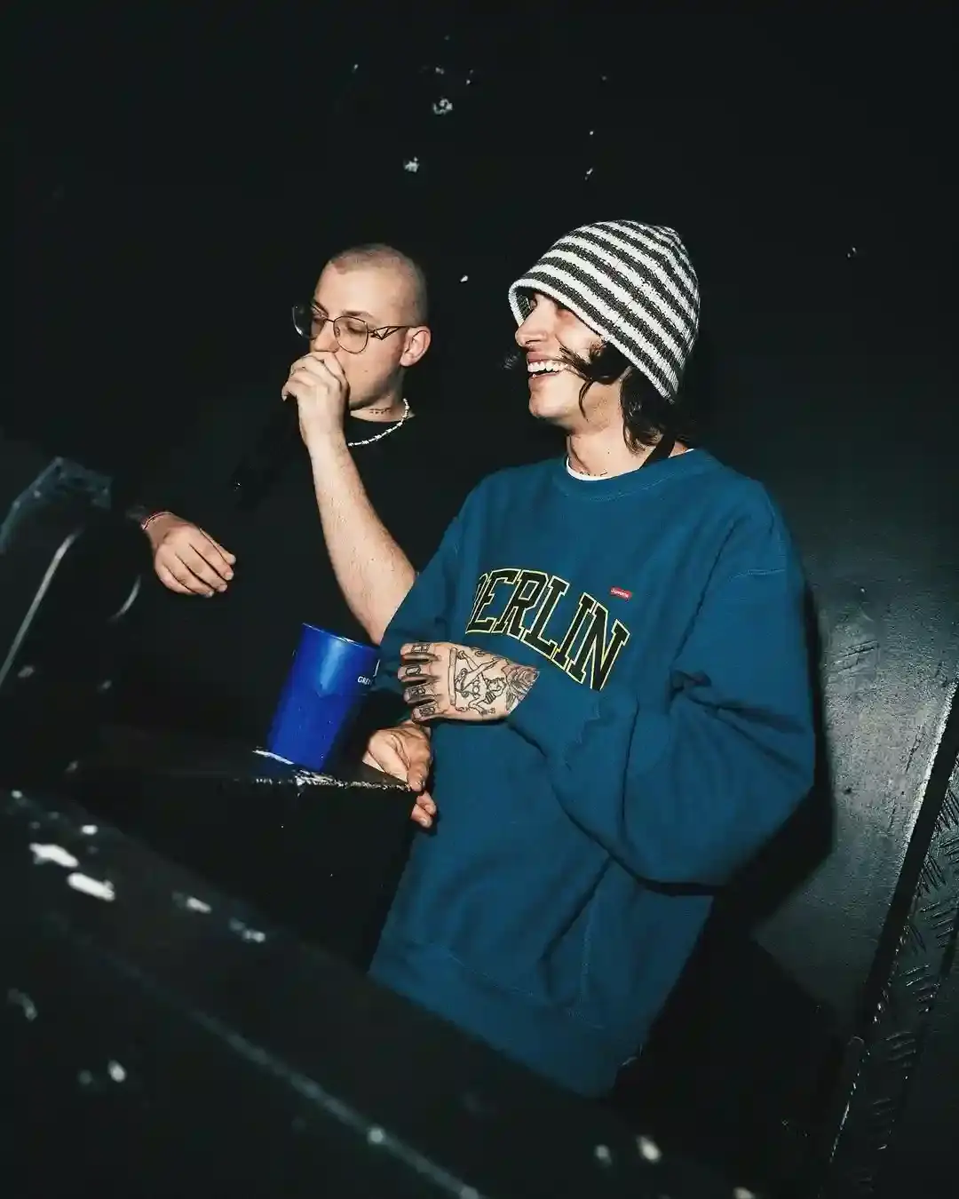 Promotional image for Naska’s new single ‘Berlino’ featuring Gemitaz and Greg Willen, showcasing the Italian pop-punk artist’s latest release