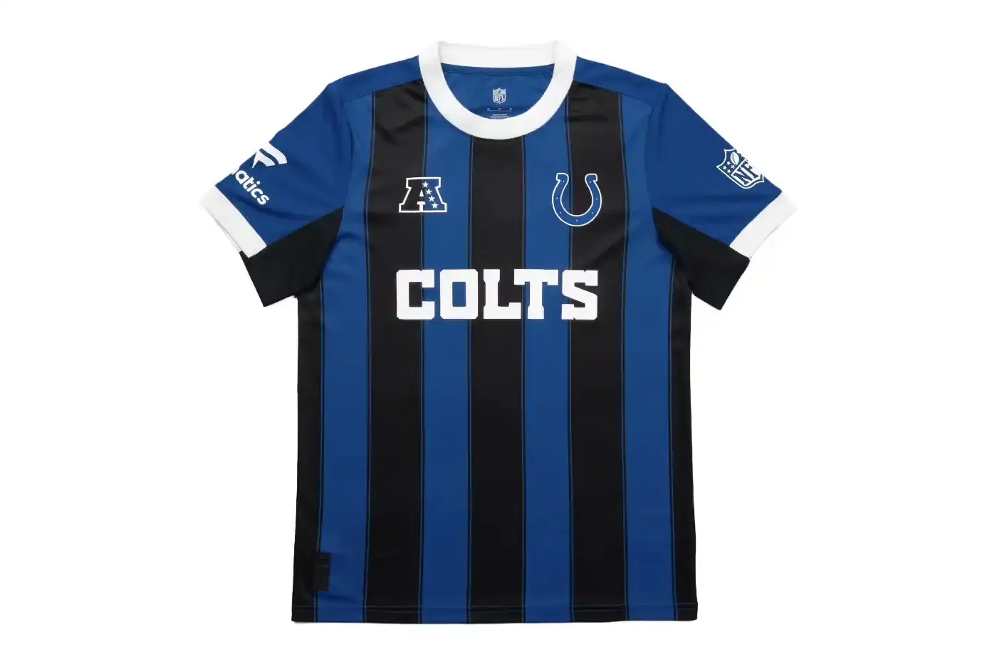 NFL TEAMS GET SOCCER-STYLE JERSEY MAKEOVER image about NFL and Fanatics collaboration creating soccer-style jerseys for all 32 NFL teams, launching at Fanatics Fest NYC event before international distribution. (image 19 of 32)