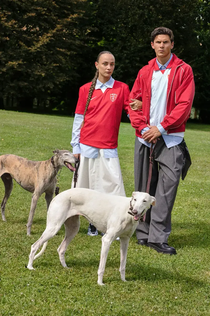 NIKE AC MONZA 2026/27 KIT COLLECTION image of Nike and AC Monza launch the 2026/27 home and away kits featuring classic red and white designs. (image 6 of 6)